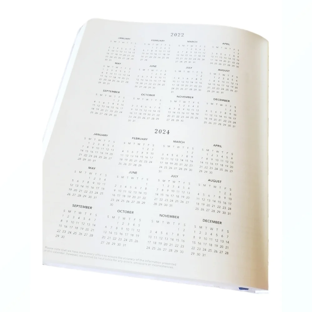 Graphic Faux Leather Blue 2023 Planner 18 Month New - Picture 9 of 9